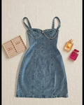 Vestido tela jean