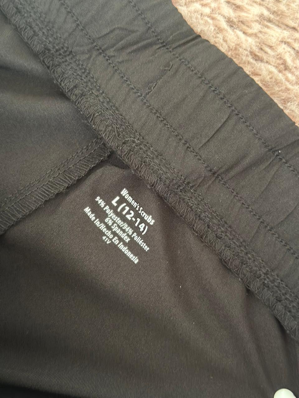 Pantalon scrub negro
