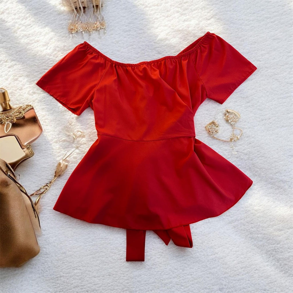 Blusa off shoulder